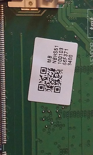 Scheda Madre Acer i3-1005G1 Aspire / Extensa