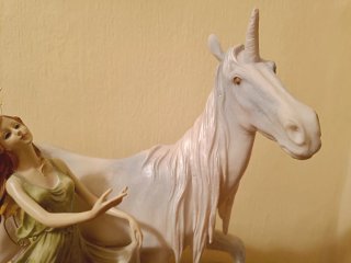 Figura Hada y Unicornio