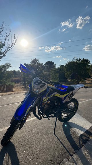 Sherco 50cc Enduro Azul y Blanco