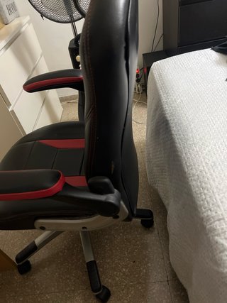 Silla Gaming Negra y Roja