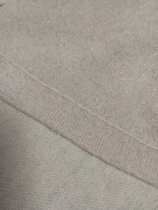 Bolero niña plateado destellos 152 cm