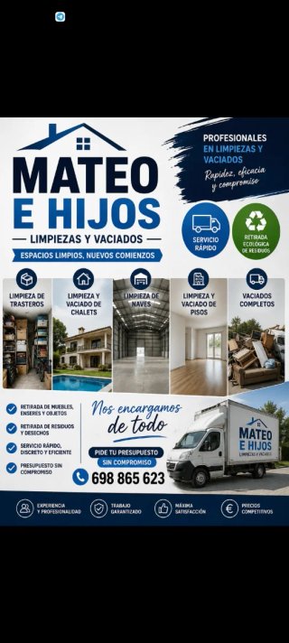Limpieza y vaciado