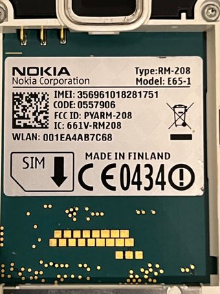 Nokia E65 Internet Limited Edition