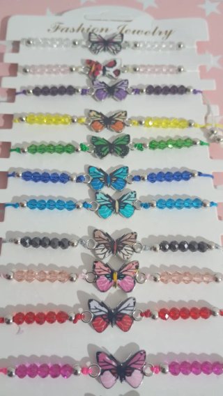 Pulseritas rojas y turquesa a un euro y a dos