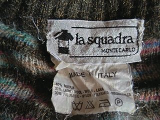 Maglione V-neck fantasia geometrica