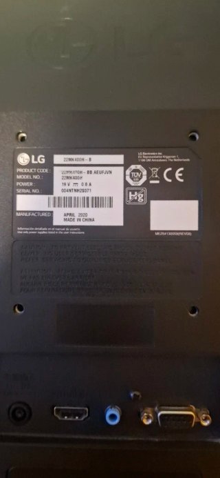 Monitor LG Negro