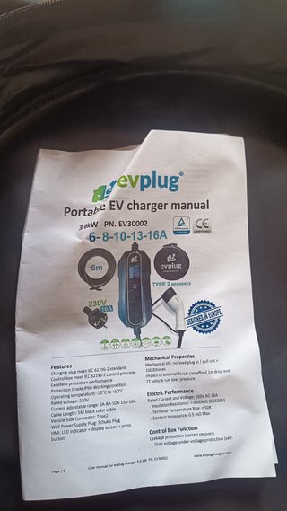 Cargador Coche Eléctrico Evplug