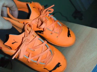 Zapatillas de fútbol Puma Naranja