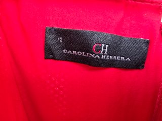 Vestido Carolina Herrera Rojo