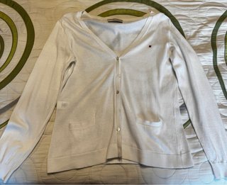 Chaqueta punto Purificación García blanca