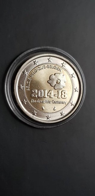 2€ Belgio 2014 Prima Guerra Mondiale