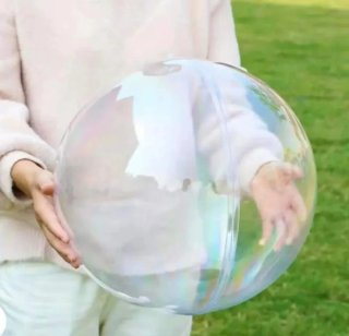 2 Bolas Navidad Transparentes 29 cm