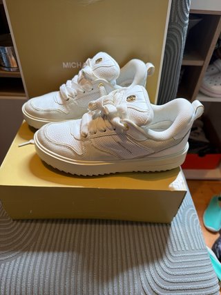 Bambas Michael Kors Blancas y Doradas