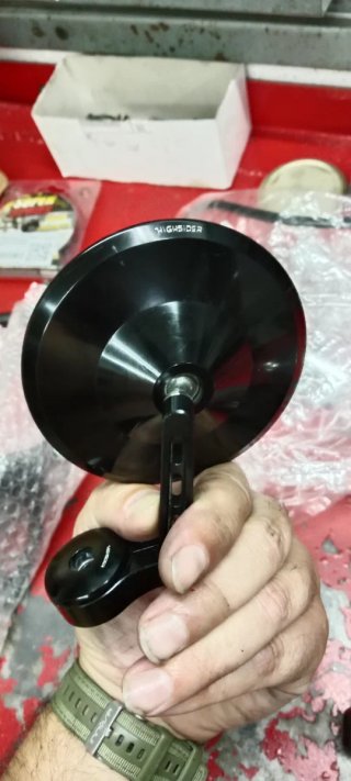 Espejos Retrovisores Moto Ovalados Negros HIGSIGDE