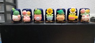 Lote de 7 dedales decorativos
