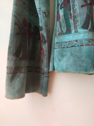 Camiseta Vintage 90s Estampado Egipcio Tie Dye