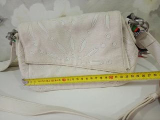 Bolso Desigual Blanco con Tira Multicolor