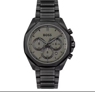 Reloj Hugo Boss Cronógrafo Negro y Gris