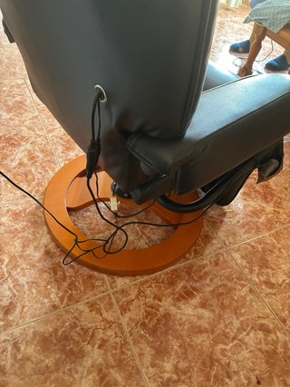 Sillón de Masajes Negro reclinable