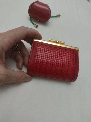 Monedero Piel Pierre Cardin Rojo
