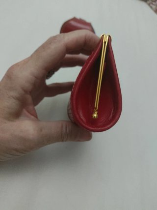 Monedero Piel Pierre Cardin Rojo