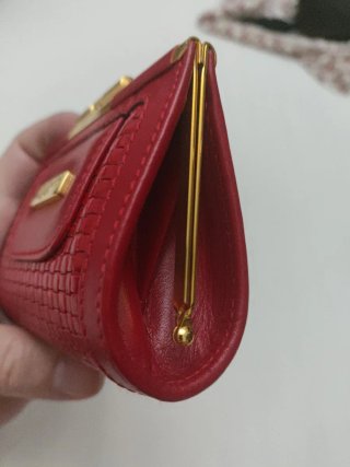 Monedero Piel Pierre Cardin Rojo