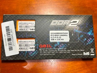 GeIL DDR2 4GB (2x2GB) PC2-8500 1066MHz RAM