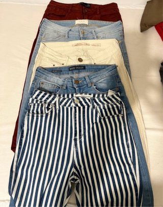 5 Pantalones vaqueros de mujer varios colores