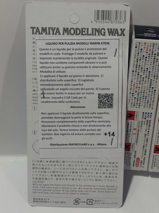 Tamiya set di Modeling Wax + 3 Polishing Compound
