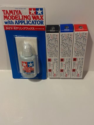 Tamiya set di Modeling Wax + 3 Polishing Compound