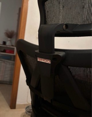 Silla gaming ergonómica negra