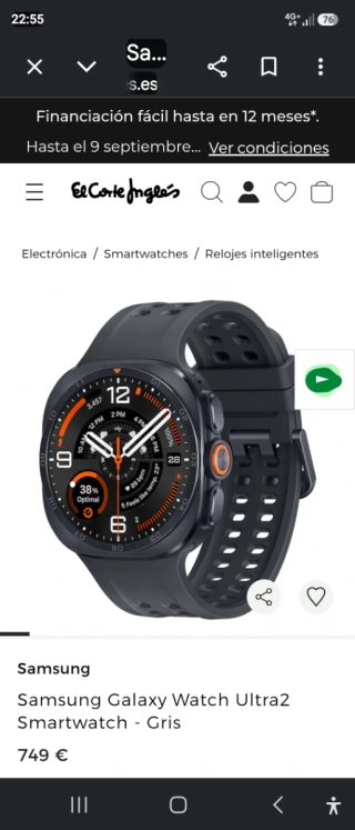 Samsung Galaxy Watch Ultra 2 negro