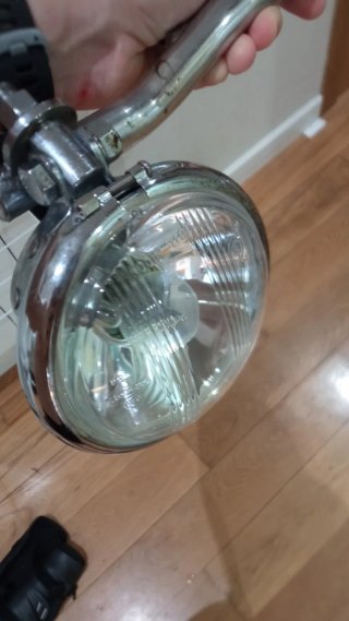 Luces auxiliares moto custom cromadas