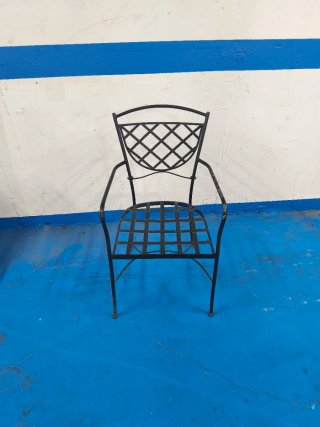 Conjunto 4 Sillas Hierro Negras
