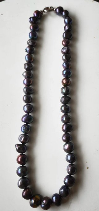 Collares de perlas y plata de ley