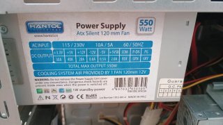 Caja ATX HP Ordenador Torre con fuente