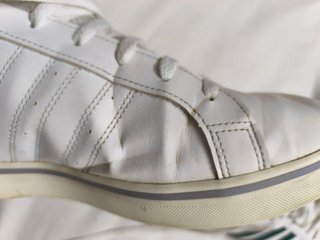 Adidas Blancas Rayas Verdes Talla 45 1/3