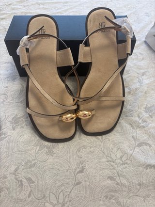 Sandalias BUONAROTTI Beige Talla 38