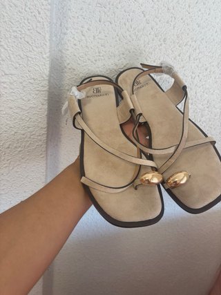 Sandalias BUONAROTTI Beige Talla 38
