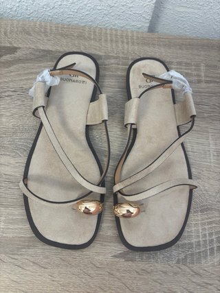 Sandalias BUONAROTTI Beige Talla 38