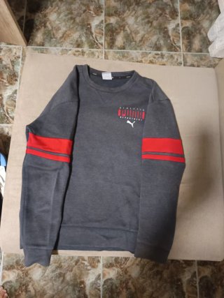 Sudadera Puma Gris y Roja