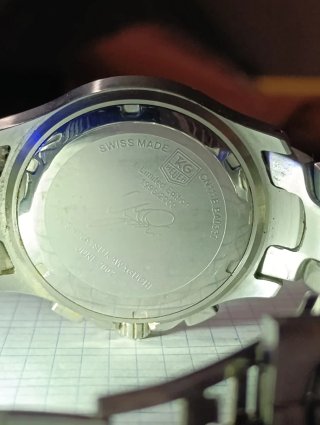 TAG Heuer Link Cronógrafo Reloj Azul Plata