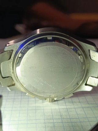 TAG Heuer Link Cronógrafo Reloj Azul Plata