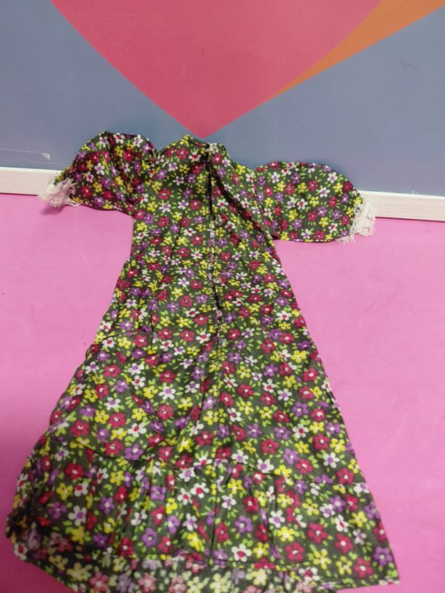 Vestido Muñeca Nancy Maxi verde