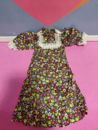 Vestido Muñeca Nancy Maxi verde