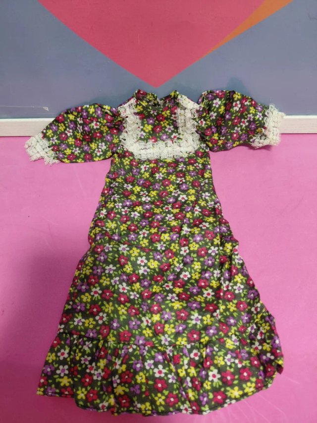 Vestido Muñeca Nancy Maxi verde