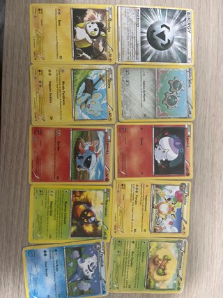 Lote de cartas Pokémon: Emolga, Shinx, Klink, etc.