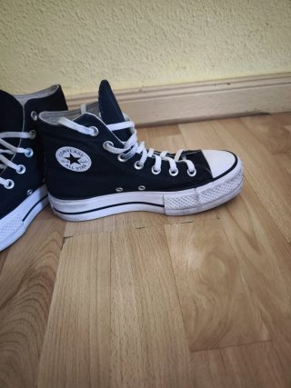 Zapatillas Converse plataforma negras