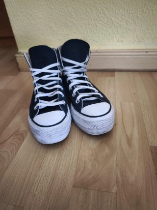 Zapatillas Converse plataforma negras