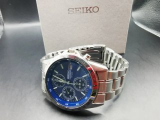 Reloj Seiko Spirit Chronograph Esfera Azul